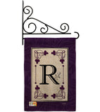 Classic R Initial - Simply Beauty Interests Vertical Impressions Decorative Flags HG130018 Made In USA