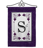 Classic S Initial - Simply Beauty Interests Vertical Impressions Decorative Flags HG130019 Made In USA