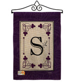 Classic S Initial - Simply Beauty Interests Vertical Impressions Decorative Flags HG130019 Made In USA