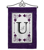 Classic U Initial - Simply Beauty Interests Vertical Impressions Decorative Flags HG130021 Made In USA