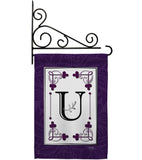 Classic U Initial - Simply Beauty Interests Vertical Impressions Decorative Flags HG130021 Made In USA
