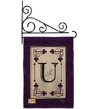 Classic U Initial - Simply Beauty Interests Vertical Impressions Decorative Flags HG130021 Made In USA