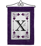 Classic X Initial - Simply Beauty Interests Vertical Impressions Decorative Flags HG130024 Made In USA