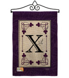 Classic X Initial - Simply Beauty Interests Vertical Impressions Decorative Flags HG130024 Made In USA