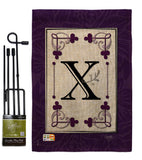 Classic X Initial - Simply Beauty Interests Vertical Impressions Decorative Flags HG130024 Made In USA