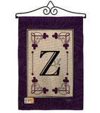 Classic Z Initial - Simply Beauty Interests Vertical Impressions Decorative Flags HG130026 Made In USA