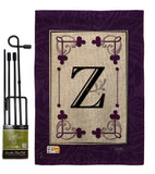 Classic Z Initial - Simply Beauty Interests Vertical Impressions Decorative Flags HG130026 Made In USA