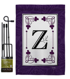 Classic Z Initial - Simply Beauty Interests Vertical Impressions Decorative Flags HG130026 Made In USA