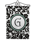 Damask G Initial - Simply Beauty Interests Vertical Impressions Decorative Flags HG130059 Made In USA