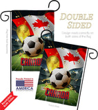 World Cup Canada - Sports Interests Vertical Impressions Decorative Flags HG190118 Made In USA