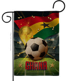 World Cup Ghana - Sports Interests Vertical Impressions Decorative Flags HG190126 Made In USA