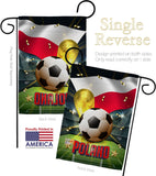 World Cup Poland - Sports Interests Vertical Impressions Decorative Flags HG190134 Made In USA