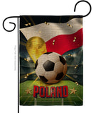 World Cup Poland - Sports Interests Vertical Impressions Decorative Flags HG190134 Made In USA