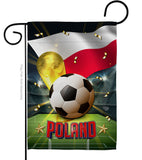 World Cup Poland - Sports Interests Vertical Impressions Decorative Flags HG190134 Made In USA