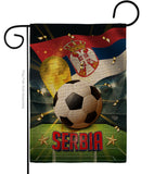 World Cup Serbia - Sports Interests Vertical Impressions Decorative Flags HG190139 Made In USA