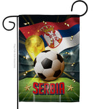 World Cup Serbia - Sports Interests Vertical Impressions Decorative Flags HG190139 Made In USA