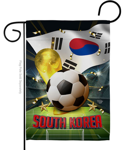 World Cup South Korea - Sports Interests Vertical Impressions Decorative Flags HG190140 Made In USA