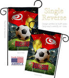 World Cup Tunisia - Sports Interests Vertical Impressions Decorative Flags HG190143 Made In USA