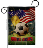 World Cup United States - Sports Interests Vertical Impressions Decorative Flags HG190146 Made In USA