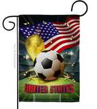 World Cup United States - Sports Interests Vertical Impressions Decorative Flags HG190146 Made In USA