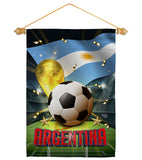 World Cup Argentina - Sports Interests Vertical Impressions Decorative Flags HG190113 Made In USA