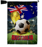 World Cup Australia - Sports Interests Vertical Impressions Decorative Flags HG190114 Made In USA