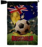 World Cup Australia - Sports Interests Vertical Impressions Decorative Flags HG190114 Made In USA