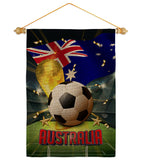 World Cup Australia - Sports Interests Vertical Impressions Decorative Flags HG190114 Made In USA