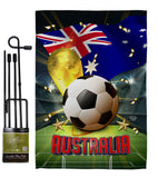 World Cup Australia - Sports Interests Vertical Impressions Decorative Flags HG190114 Made In USA