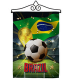 World Cup Brazil - Sports Interests Vertical Impressions Decorative Flags HG190116 Made In USA