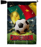 World Cup Cameroon - Sports Interests Vertical Impressions Decorative Flags HG190117 Made In USA