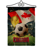 World Cup Canada - Sports Interests Vertical Impressions Decorative Flags HG190118 Made In USA