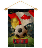 World Cup Canada - Sports Interests Vertical Impressions Decorative Flags HG190118 Made In USA