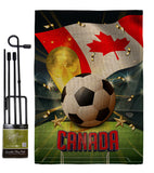 World Cup Canada - Sports Interests Vertical Impressions Decorative Flags HG190118 Made In USA