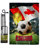 World Cup Canada - Sports Interests Vertical Impressions Decorative Flags HG190118 Made In USA