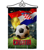 World Cup Croatia - Sports Interests Vertical Impressions Decorative Flags HG190120 Made In USA