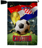 World Cup Croatia - Sports Interests Vertical Impressions Decorative Flags HG190120 Made In USA