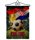 World Cup Croatia - Sports Interests Vertical Impressions Decorative Flags HG190120 Made In USA