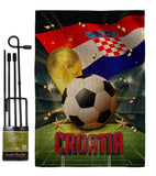 World Cup Croatia - Sports Interests Vertical Impressions Decorative Flags HG190120 Made In USA