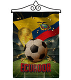 World Cup Ecuador - Sports Interests Vertical Impressions Decorative Flags HG190122 Made In USA