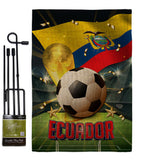World Cup Ecuador - Sports Interests Vertical Impressions Decorative Flags HG190122 Made In USA