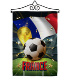 World Cup France - Sports Interests Vertical Impressions Decorative Flags HG190124 Made In USA