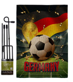 World Cup Germany - Sports Interests Vertical Impressions Decorative Flags HG190125 Made In USA