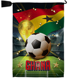 World Cup Ghana - Sports Interests Vertical Impressions Decorative Flags HG190126 Made In USA