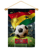 World Cup Ghana - Sports Interests Vertical Impressions Decorative Flags HG190126 Made In USA