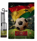 World Cup Ghana - Sports Interests Vertical Impressions Decorative Flags HG190126 Made In USA