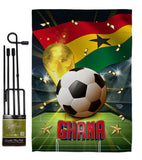 World Cup Ghana - Sports Interests Vertical Impressions Decorative Flags HG190126 Made In USA