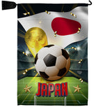 World Cup Japan - Sports Interests Vertical Impressions Decorative Flags HG190128 Made In USA