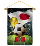 World Cup Japan - Sports Interests Vertical Impressions Decorative Flags HG190128 Made In USA