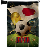 World Cup Japan - Sports Interests Vertical Impressions Decorative Flags HG190128 Made In USA